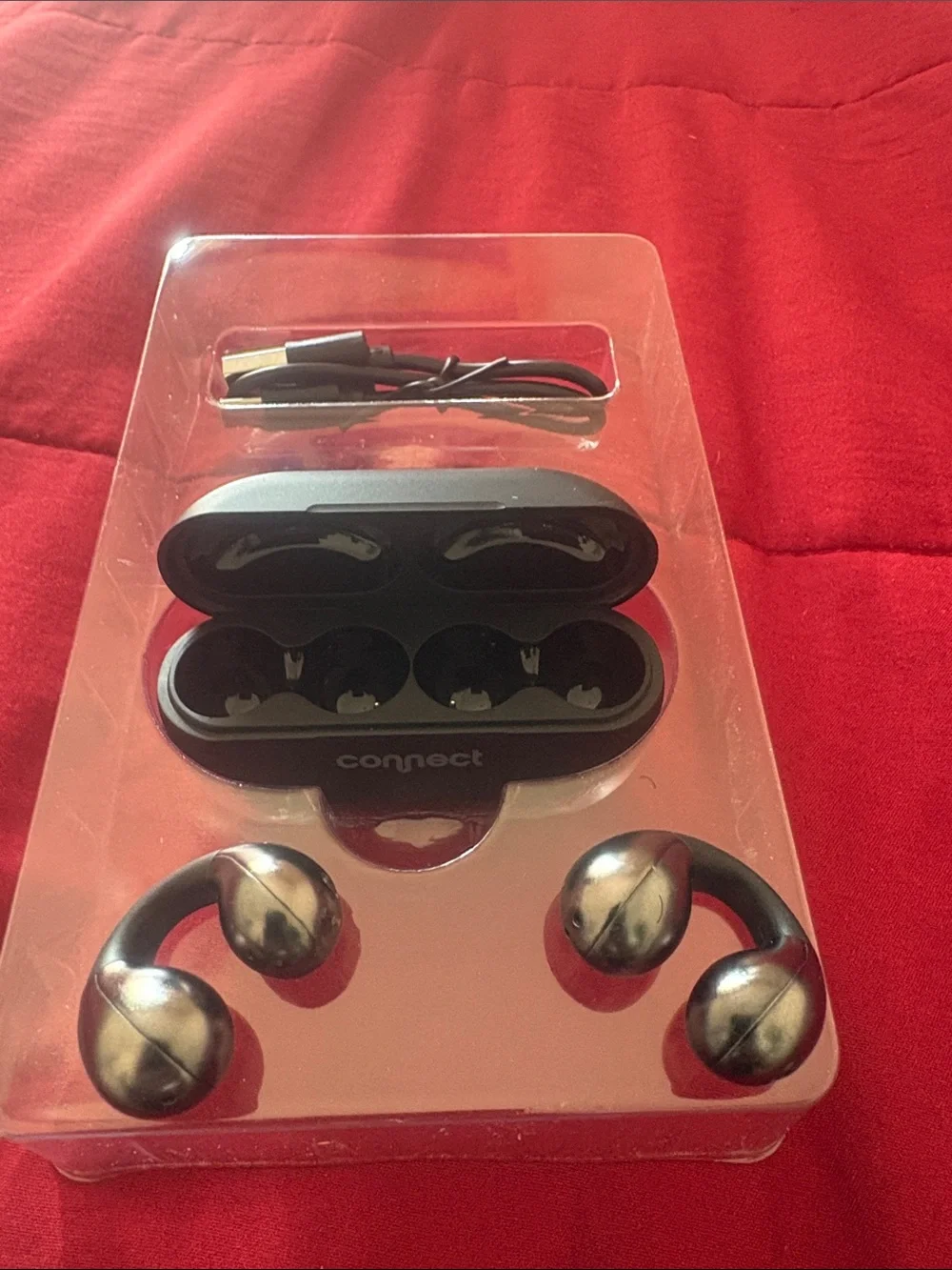 True Wireless Earbuds with Charging Case - Black